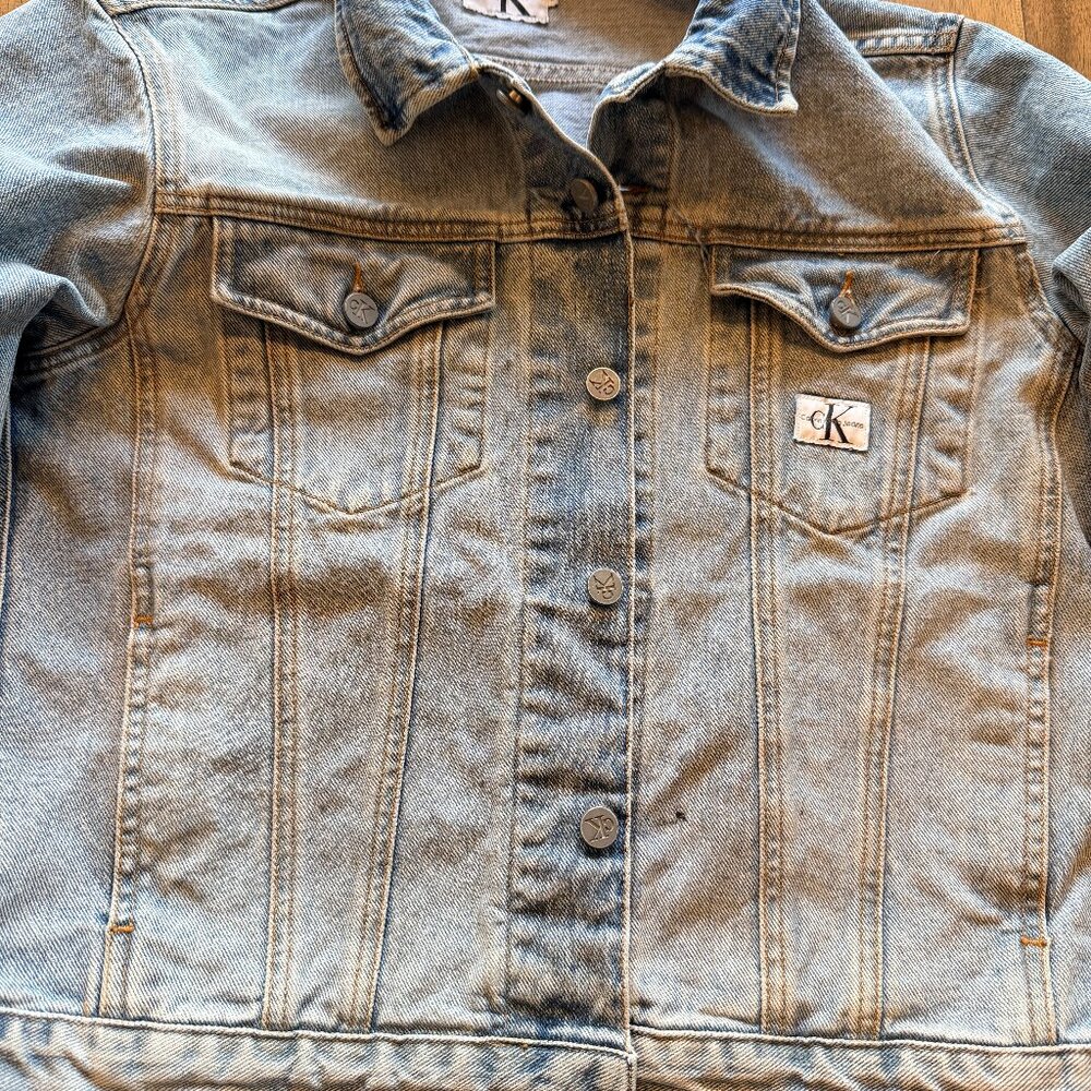 CALVIN KLEIN JEAN JACKET ~ SIZE L - Picture 7 of 8